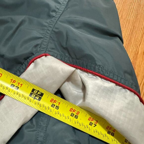 Vintage‎ 90s Nike Forest Green and Orange Full Zip Windbreaker - Picture 6 of 7